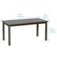thumbnail image 2 of ECR4Kids 24in x 48in Rectangular Hardwood Table with 22in Legs, Childrens Furniture, Grey Wash, 2 of 9