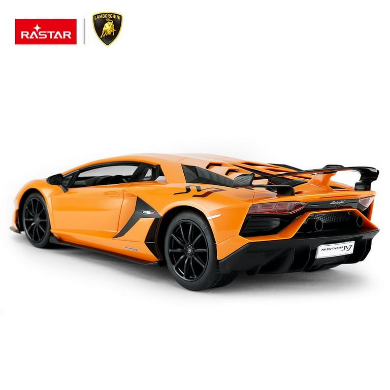 RASTAR RC Car 1/14 Scale 2.4Ghz Lamborghini Aventador SVJ Radio Remote  Control R/C Toy Car Model Vehicle (Orange)