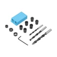 thumbnail image 4 of Kit de plantilla para agujeros de bolsillo, localizador de agujeros oblicuos para carpintería, guía de broca en ángulo de 15 grados, herramientas de carpintería para bricolaje, 4 of 14