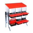 thumbnail image 2 of EDTara Outdoor Chicken Nesting Boxes, Durable Metal Laying Boxes With Roll-Away Egg Tray for Farms and Coops, 2 of 7