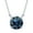 White Gold Plated, variant on Aone Jewelry 1.00 Ct Blue Moissanite Solitaire Pendant Necklace for Women, EF-VS1 Clarity in 14K Gold Over 925 Sterling Silver with Cable Chain, Rose, White & Yellow Gold