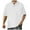 White, variant on Men's Summer Knitted Jacquard Shirt Oversized Lapel Short Sleeve Comfortable Breathable Casual T-Shirt Top Men's Tops T-Shirt Casual Crew Neck Loose