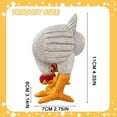 thumbnail image 3 of SSNTSY Chicken Egg lamp Lifelike Rooster Lamp Resin Hilarious LED Desk Lamp for Shelf Bedside Table or Study, 3 of 8