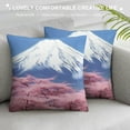 thumbnail image 3 of Fenyluxe Mountain Snow Flowers Pillow Covers for Couch Sofa Indoor Outdoor Home Decor Winter Throw Pillow Cover 1PC 20x20in, 3 of 5