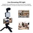 thumbnail image 4 of Video Conference Lighting Kit, 6500K Color Temperature LED Video Light On Camera Accessories Kit Noise Reduction with Tripod for Self Broadcasting, 4 of 7