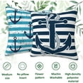 thumbnail image 4 of Throw Pillow Covers Vintage Anchor Pillow Covers 18x18 Inch Set of 2 Nautical Theme Throw Pillows Decorative Pillow Cases Cushion Covers for Bedroom Livingroom Sofa Farm House, 4 of 6