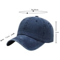 thumbnail image 2 of Gorra de béisbol de verano para mujer, ajustable, con circunferencia de 54 a 60 cm, suave, con visera curva retro, color sólido, 2 of 5