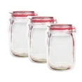 thumbnail image 2 of GUOOL 3 Pcs Sac de Rangement pour Bonbons en Plastique, Poignée Ample, Sac Auto-Scellant Rouge 3 Pcs, 2 of 9