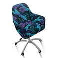 thumbnail image 2 of FOR U DESIGNS Dragonfly Daisy Print Dining Chair Slipcovers with Arms, Waterproof Criss Cross Chairs Cover, Vanity Chair Protector, Mid Back Wide Seat Accent Chairs Covers, 2 of 8