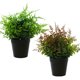 thumbnail image 1 of 2 uds flor falsa hierba bola en maceta pequeños adornos creativos bonsái planta de plástico artificial decoración interior, 1 of 1