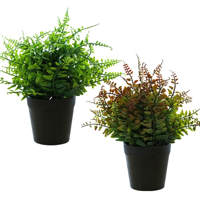 2 uds flor falsa hierba bola en maceta pequeños adornos creativos bonsái planta de plástico artificial decoración interior