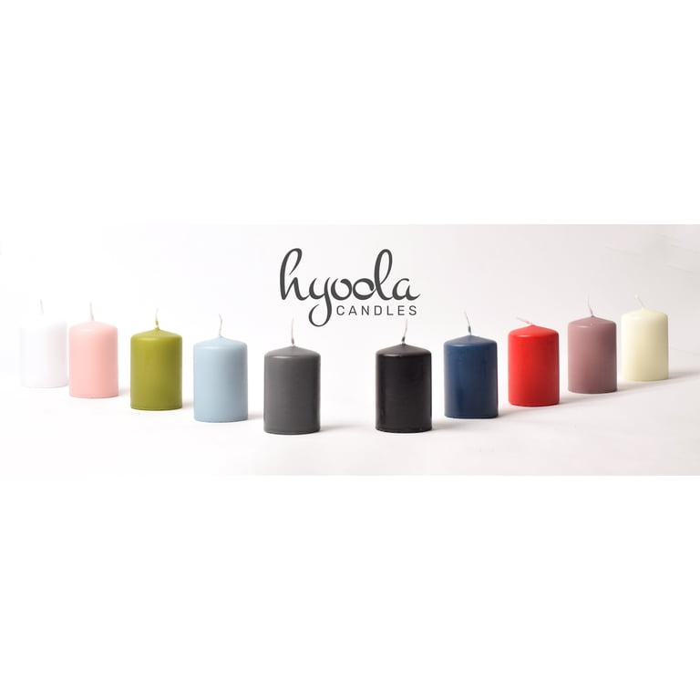 Pillar Candles Lavender Unscented Dripless 2" x 4" 4-Pack photo 2