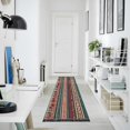 thumbnail image 4 of Yayeee Runner Rug for Bedroom 2'x6' Machine Washable Hallway Non Slip Mat, Tribal Geometric, 4 of 8