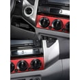 thumbnail image 4 of TINKI Fit For Toyota Tacoma 2011 2012 2013 2014 Aluminum Alloy Red Air Conditioning Adjustable Trim Sequins, 4 of 13