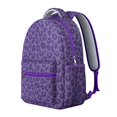 thumbnail image 2 of Leopard Print Backpack for School,Cute School Bag,Schoolbag with Adjustable Shoulder Straps & Padded Back,15.3"x11"x7.1"., 2 of 6