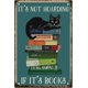 thumbnail image 1 of Letreros de hojalata con diseño de gato negro, divertidos libros de gatos, decoración de pared, no es acaparamiento, si son libros, letreros de arte vintage, pósteres impresos., 1 of 7