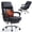 Black with Heat & Massage, variant on EMIAH Office Chair with Foot Rest, Ergonomic Executive Office Chair with Arms, Reclining High Back PU Leather Comfy Swivel Computer Desk Chairs with Wheels and Lumbar Support for Home Office, Black