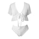 thumbnail image 4 of Gibobby Ropa interior mujer sexy Liguero con Medias y Tanga Lingerie Set de Dormir Mujer Lenceria Mujer Talla Grande Mujer Sexy Bralette y Tanga Pijamas en Pareja(Blanco, CH), 4 of 5