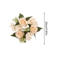 thumbnail image 2 of KoiLife 6 Pack Spring Wreaths for Front Door Spring Door Wreath 8" Floral Wreath with Cream Roses and White Hydrangeas Greenery Wreath for Spring Home Decor Front Porch Decor Indoor or Outdoor Use, 2 of 6