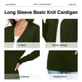 thumbnail image 5 of Uvplove Women Long Sleeve Soft Basic Knit Cardigan Sweater,Olive green,S, 5 of 13