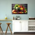 thumbnail image 5 of Kitchen Canvas Wall Art Fruit Picture Various Fresh Fruits Vegetable Painting Prints for Kitchen Restaurant Dining Room Decor Framed (Fruit-1, 12.00"x18.00"), 5 of 6