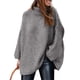 thumbnail image 1 of Suéter PRETTYGARDEN Cuello Alto Tejido Grueso Gris XL, 1 of 8
