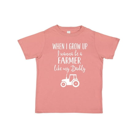 

Inktastic Farmer Like Daddy Childs Gift Toddler Boy or Toddler Girl T-Shirt