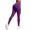 Wine-01, variant on Hidden Scrunch Butt Workout Leggings for Women Seamless Mid Low Waist 25" Impact Yoga Pants
