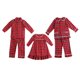 thumbnail image 2 of Pijamas de Navidad para niños y niñas, conjunto de ropa de dormir de dos piezas a juego, vestido de noche con volantes, 2 of 4