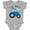 AC-Heather Grey, variant on Inktastic Farmer Tractor Little Bro Boys Baby Bodysuit