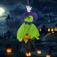 thumbnail image 5 of Espantapájaros colgantes de Halloween Espantapájaros fantasma Jardín de casa en el jardín Patio Decoraciones para fiestas Artículos para fiestas Casa encantada (verde), 5 of 5