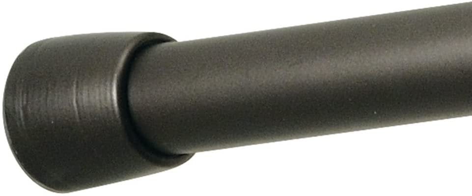 iDesign Cameo Metal Tension Rod Adjustable Customizable Curtain Rod for Bathtu 