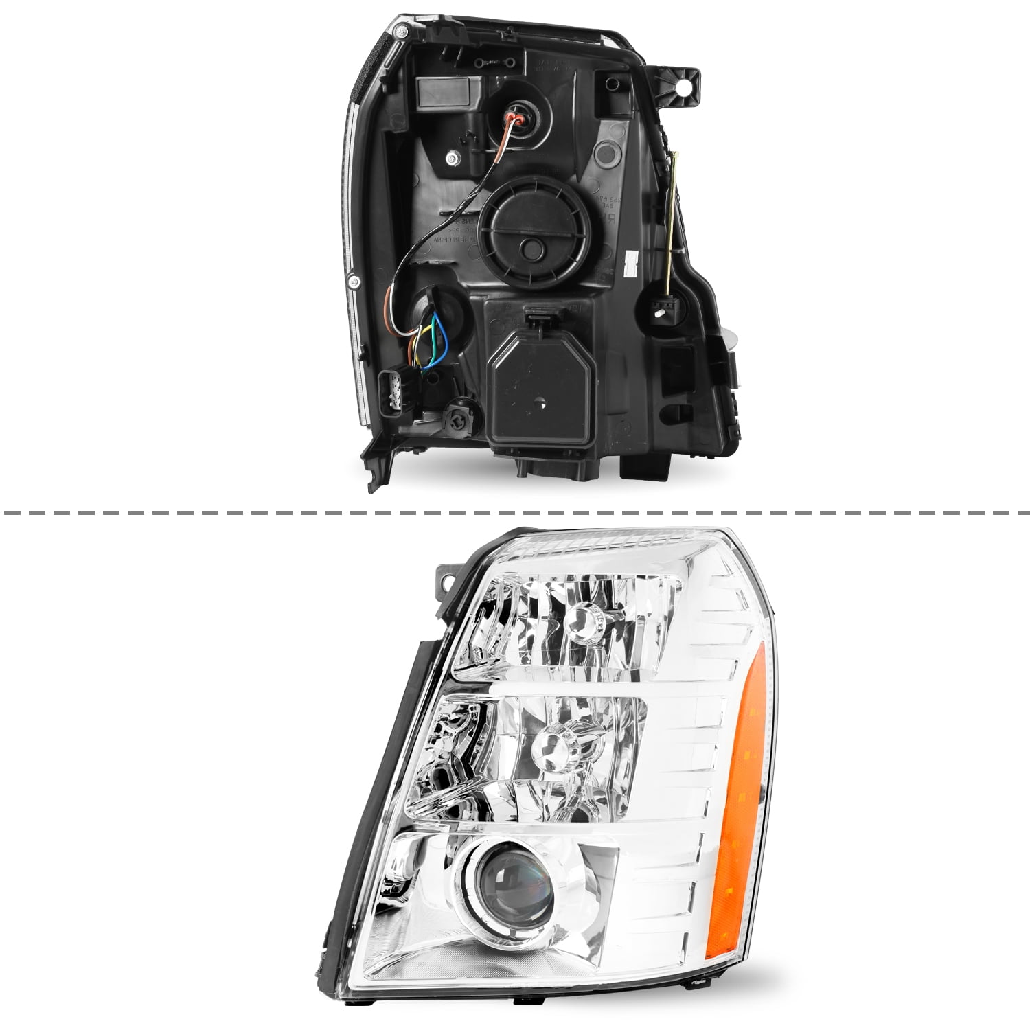 BRYGHT-Left Driver side Headlight For 2007-2014 Cadillac Escalade Headlamp Light LH