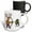 Multicolor, variant on 3drose, Funny Buck Deer Practicing Archery with Bow and Arrow, 11oz Two-tone Green Mug