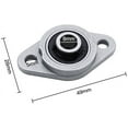 thumbnail image 1 of 6 Pieces Pillow Block Bearing 8mm Diameter Zinc Alloy Rhombic Self Aligning Pillow Block Bearing Bearing Block for KFL Series Machines Conveyor Systems, 1 of 6