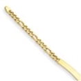 thumbnail image 2 of Auriga Fine Jewelry 14K Yellow Gold Polished 4.8mm Figaro Link ID Bracelet 7.5inch for Women, 2 of 6