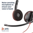 thumbnail image 4 of Auriculares Plantronics Blackwire C3220 estéreo con cable negro, 4 of 6
