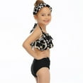 thumbnail image 5 of Hienoo Little Girls Ruffle Bikini Swimsuit High Waist Bathing Suit UPF 50+ Swimwear, 5 of 6
