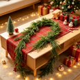 thumbnail image 5 of Qwtwty Christmas Garland for Mantle, Real Touch WFaux Needles Garland for Stairs Railing Fireplace Outdoor Indoor Wall, 5 of 7