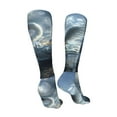 thumbnail image 3 of KLL Fantasy Swan Yacht Design Print Cool Socks Men's Women's Crew Socks Funny Crazy Novelty Stockings, 3 of 8