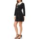thumbnail image 4 of INSPIRE CHIC Women's Polka Dots Peter Pan Collar Contrast Long Sleeve Shirt Dress S Black, 4 of 7
