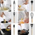 thumbnail image 4 of 12 pcs Non-stick Kitchen Utensil Set Silicone Cooking Spatula Kitchen Accessories pink, 4 of 5