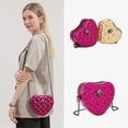 thumbnail image 2 of KURT GEIGER LONDON Bolso de hombro de moda para mujer, bolso con forma de corazón, bolsos rosas, bolsos cruzados de cuero PU, bolso de mano para fiesta Y2K, 2 of 5