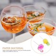 thumbnail image 3 of 100Pcs Exquisite Paper Pineapple Pick Cocktail Pick Flamingo Cake Insert, 3 of 4