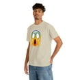 thumbnail image 5 of Scream emoji graphic t shirt smiley face t shirt Unisex Heavy Cotton Tee, 5 of 8