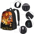thumbnail image 3 of The Lion Anime King Backpack Large Capacity Leisure Travel Backpack Book Bag Outgoing Daypack 12.5x5.5x16.5 inch, 3 of 8
