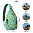 thumbnail image 3 of Folk Style Mandala Pattern Sling Backpack, Ethnic Traditional Crossbody Bag with Boho Geometric Design, Lightweight Travel Shoulder Daypack, 3 of 6