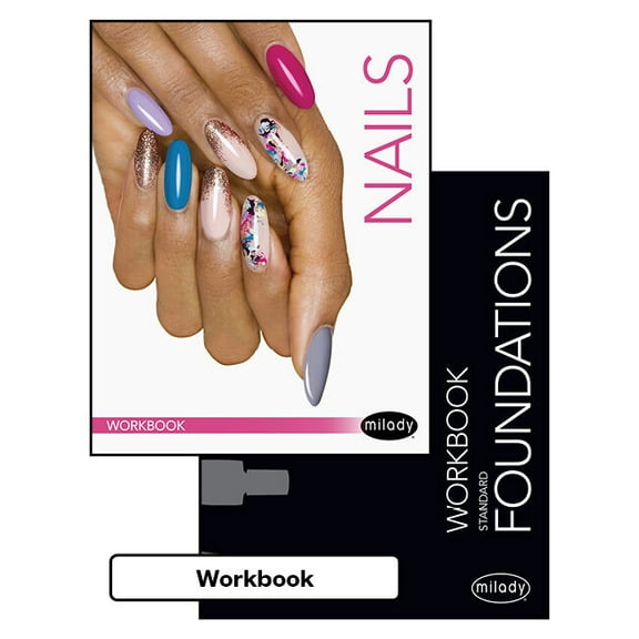 Bundle: Student Workbook for Milady Standard Foundations   Workbook for Milady Standard Nail Technology, 8th, (Paperback)