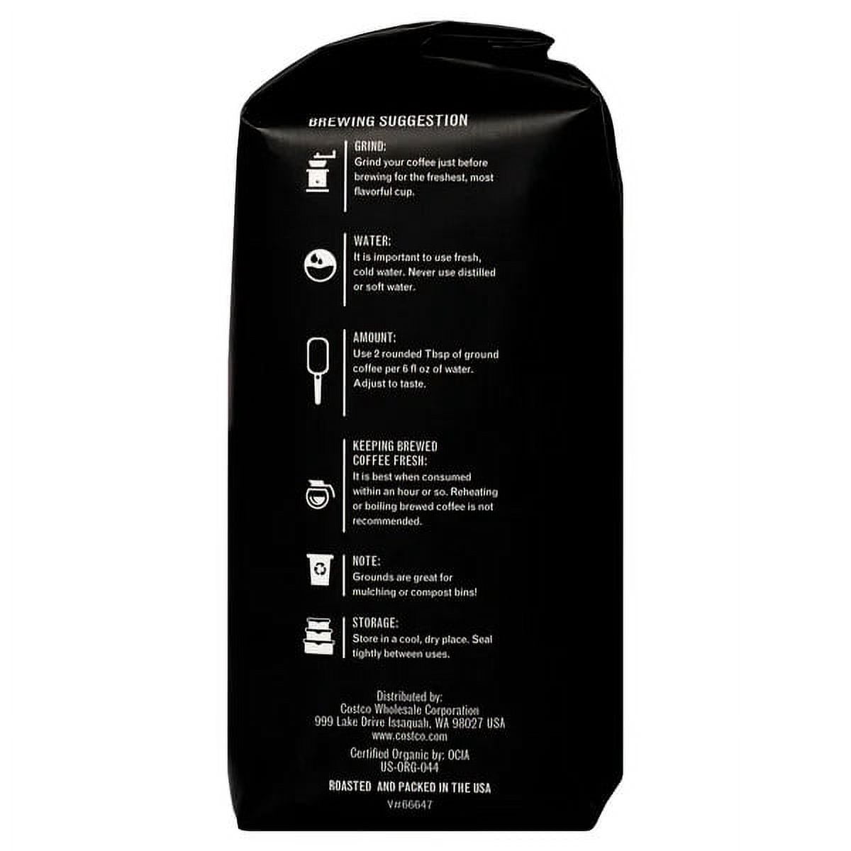Kirkland Signature Medium Roast Whole Bean Coffee, Organic Mexico, 32 Ounce