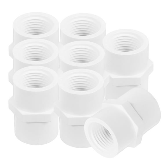 8pcs Pvc Slip Socket Pvc Pipe Fitting Pipe Fittings Fitting Adapter Pvc Hose Adapter Pvc Pipe Coupling For Water Line Water Pipe Joint Converter